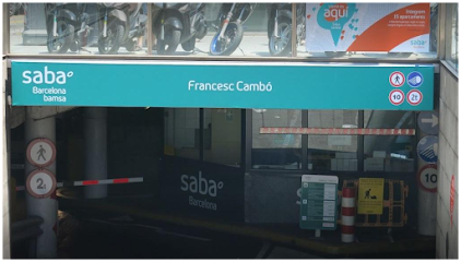 Parking Bamsa Francesc Cambó by Saba | Parking Barato en Barcelona